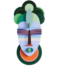 WANDDEKO Abstrakte Maske 4.7/37.1 cm