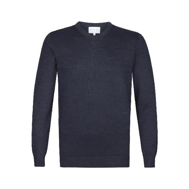 Michaelis Marine trui met v-hals