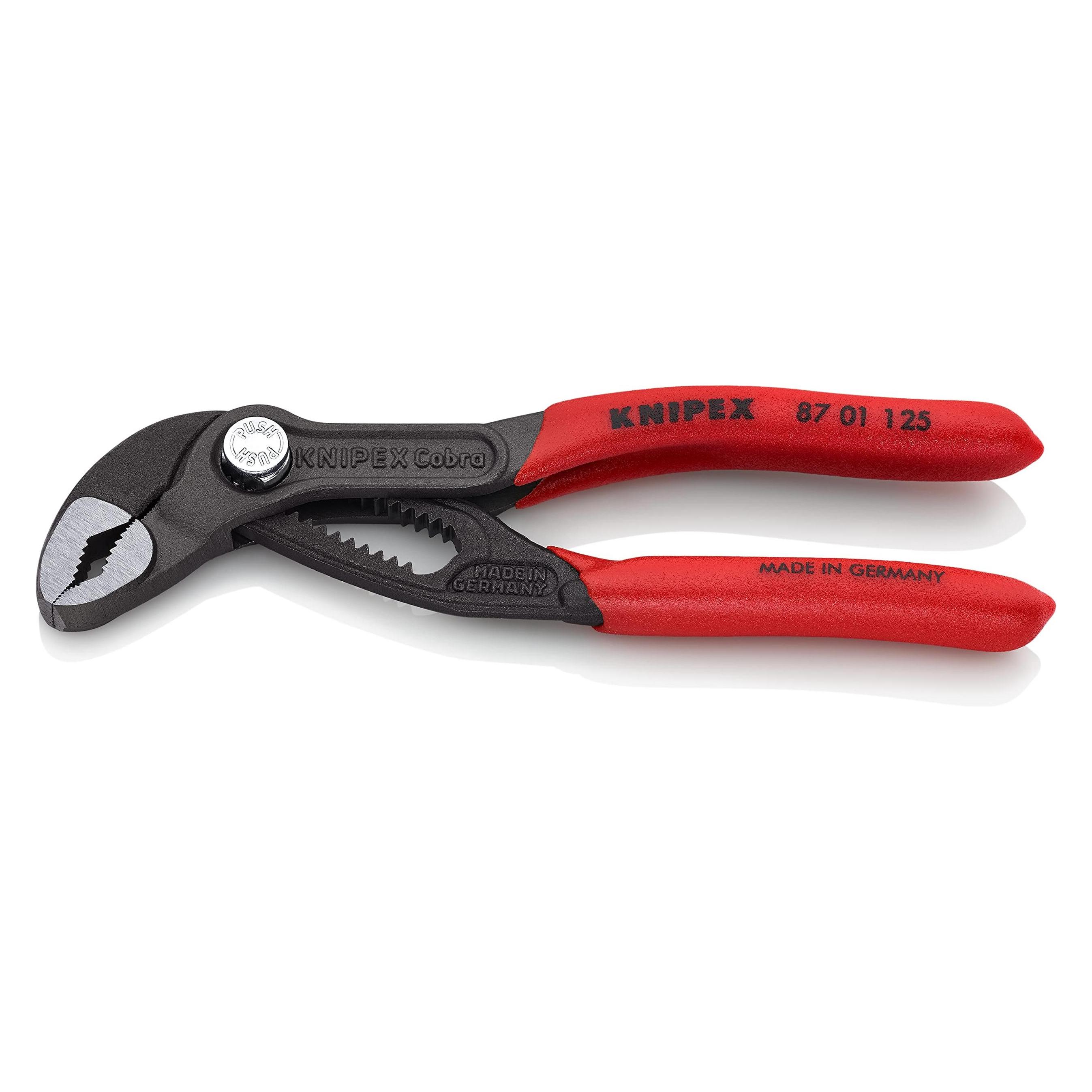 Knipex Cobra water pump pliers Mini, 125 mm, in self-service display packaging (125 mm) (87 01 125 SB)
