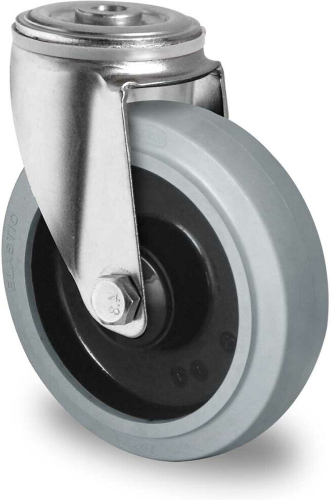 CASCOO Rückenlochlenkrolle ø 80 mm Serie R4E2 Kugellager (HPH35W0080R4E2B34)