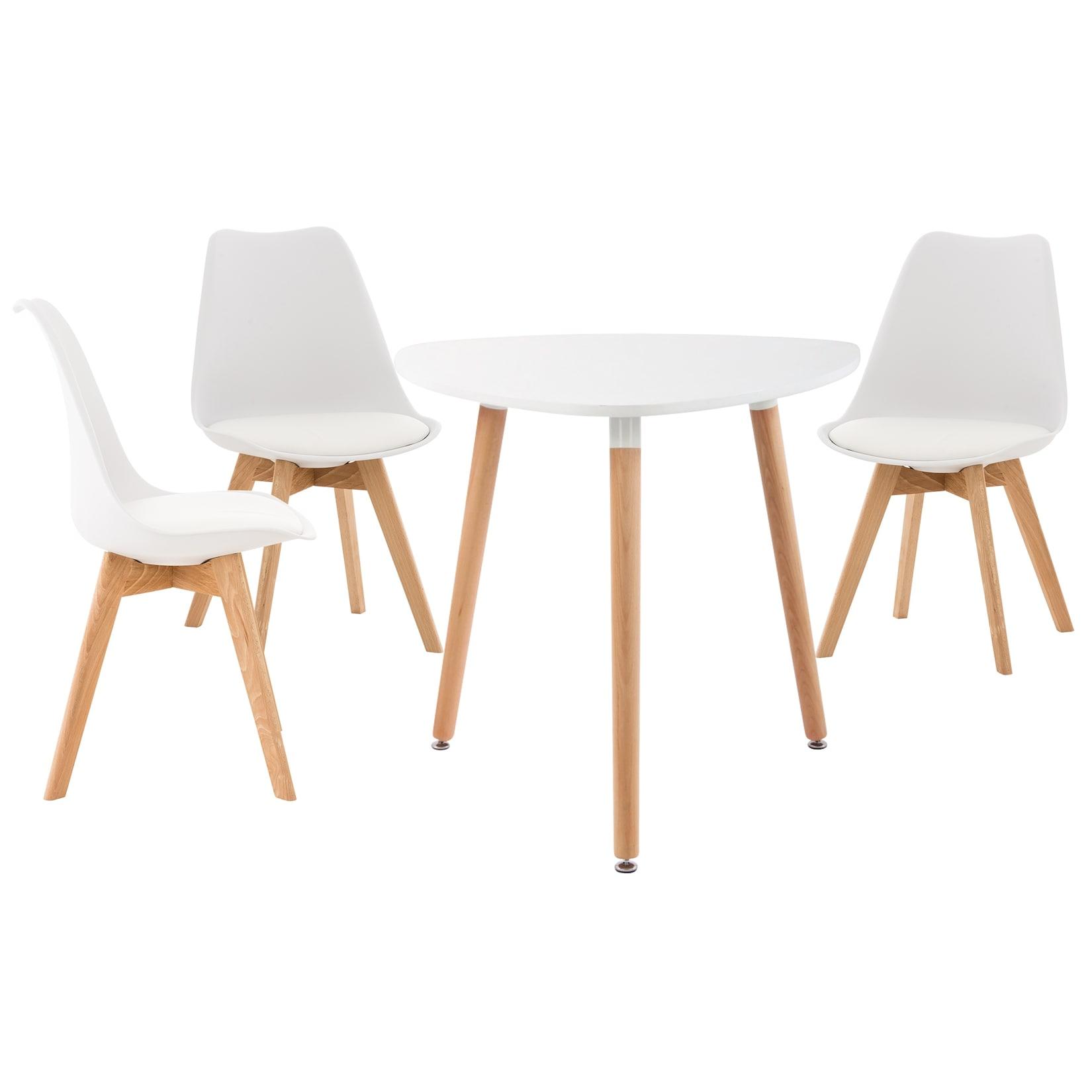 CLP Sitzgruppe Libanera I 3X Stuhl Linares + 1X Tisch Abenra