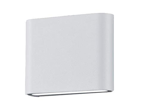 Trio Leuchten Thames II LED buitenlamp wit aluminium met up-down effect