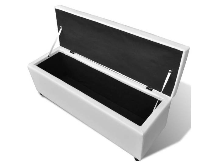 Banc long de rangement Bois Blanc LL023920