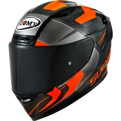 Suomy TX-Pro Advance Carbon, Integralhelm - Schwarz/Neon-Orange - S