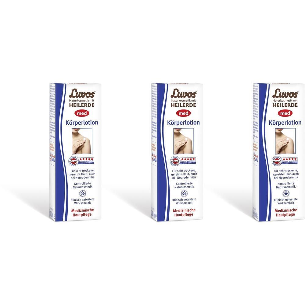 Luvos Naturkosmetik MED Körperlotion x3 3x200 ml Lotion