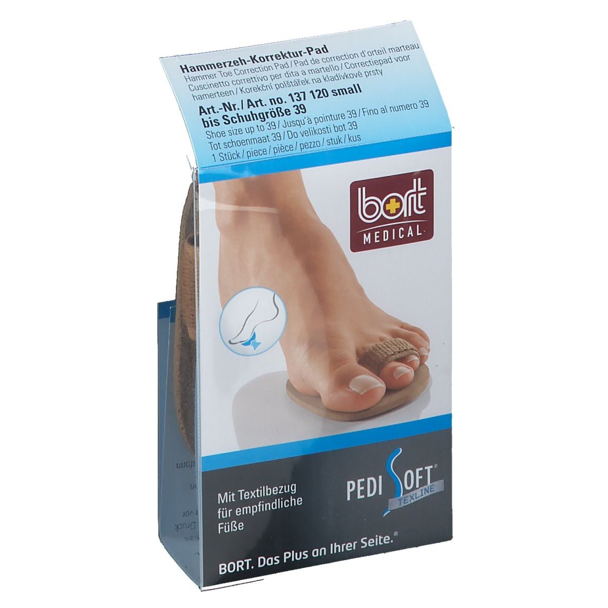 Bort PediSoft TexLine Hamzeh Korrektur Pad small 1 St Bandage(s)