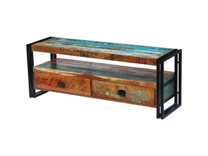 Table TV MVP - CHIC Meuble TV - Bois de récupération massif FR5872