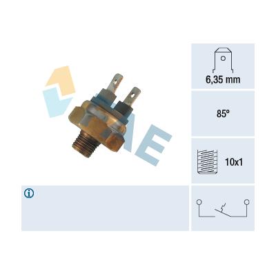 FAE Temperaturschalter, Kühlmittelwarnlampe 35460 für RENAULT VW STANDARD AUTOMOBILE