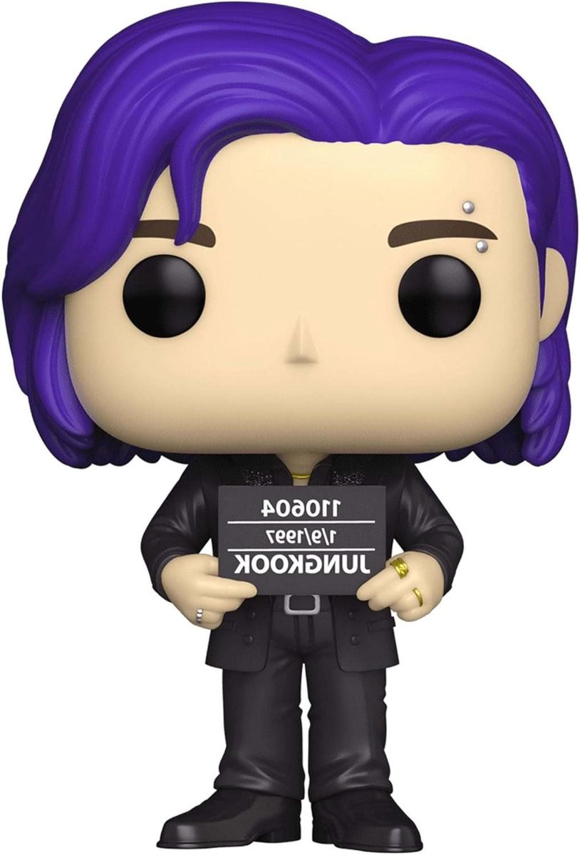 BTS Jungkook Verzamelbeeldje Chibi Figuur - Pop! Vinyl Stijl - Zwart - Hoogte: 9 cm