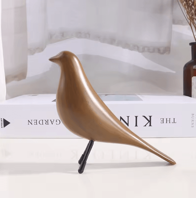 Inspire Curations Nordic Minimalist Bird Sculpture Elegant Resin Figurine For Modern Home Decor bf70611