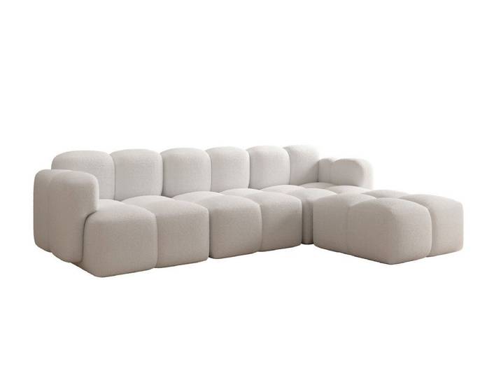 Luxusbetten24 Sofa Designer L Sofa Celly, mit Bouclé-Bezug