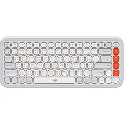 Logitech Pop Icon Keys (DE, Kabellos), Tastatur, Weiss