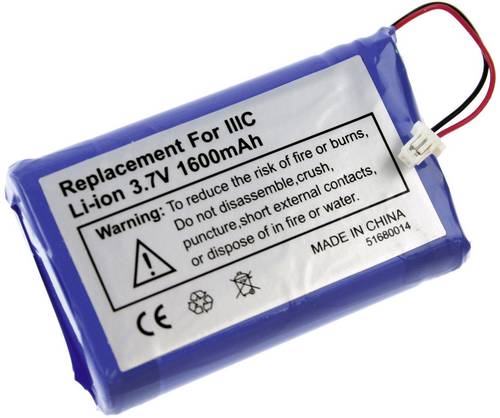 XCell PDA-Akku ersetzt Original-Akku (Original) 170-0737, B520003 3.7V 1600 mAh