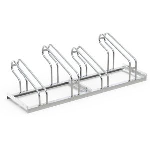 RR-Solutions Fahrradständer R2S, Bodenmontage / freistehend, Einstellparker, Breite 140cm, für 4 Fahrräder