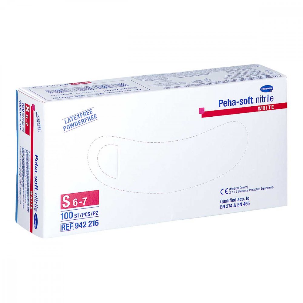 PAUL HARTMANN AG Peha Soft nitrile white Unt.hands. pud.fr. unsteril S 09339013