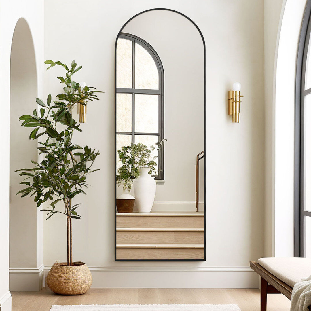 Fairmont Park Arch Full Length Mirror Black 146 cm H x 44 cm W