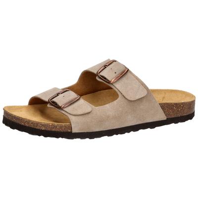 Pantolette LICO "Pantolette Alvaro", Herren, Gr. 46, braun, Leder, Schuhe Pantolette