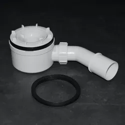 Siphon mit Deckel, Höhe 70mm Huppe