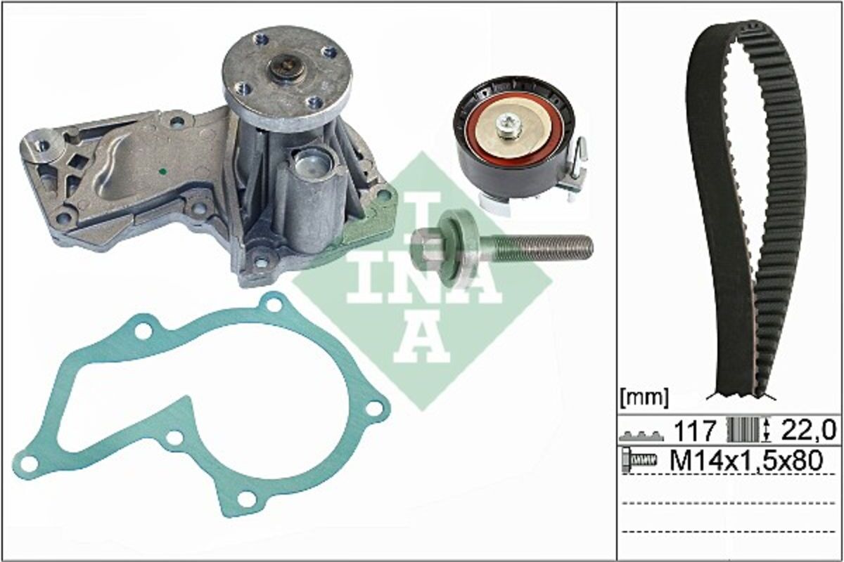 Schaeffler Ina Pompa dell'acqua + kit cinghia di distribuzione INA 530 0605 30