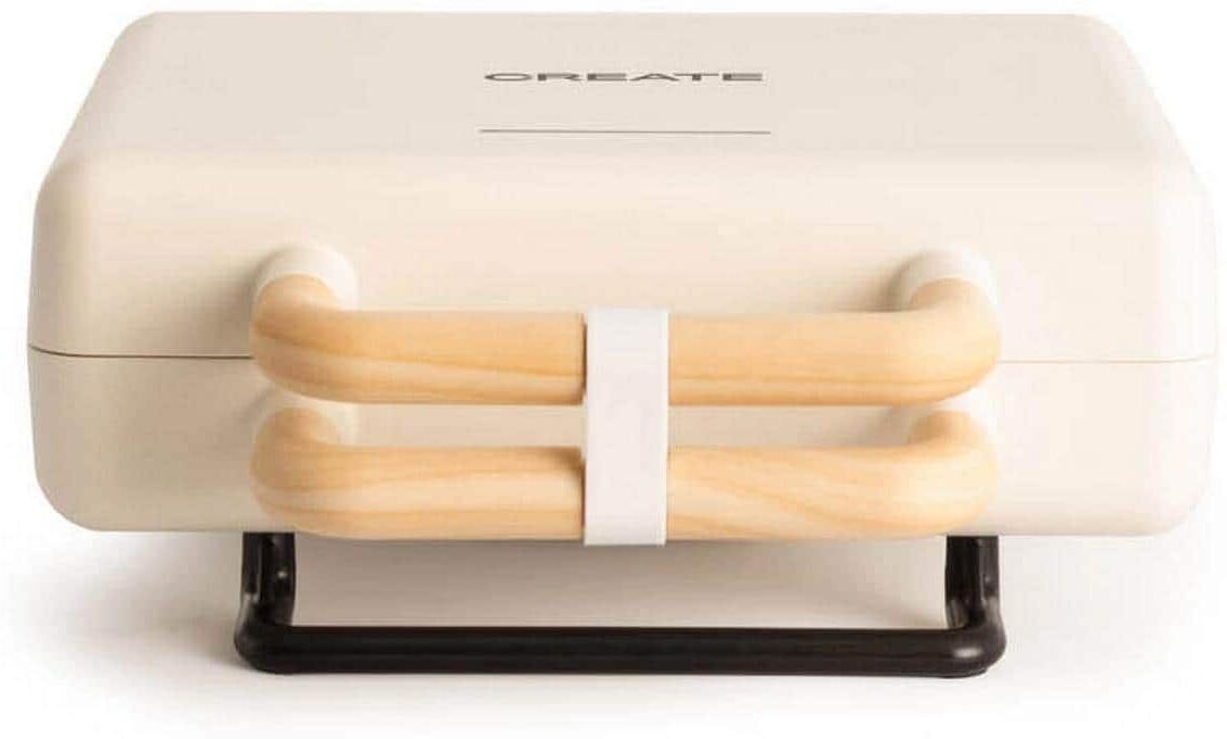 Waffeleisen "Create Stone 3 in 1 Studio Crème", beige (crème), B:16cm H:30cm, Waffeleisen, Waffeleisen crème Einheitsgröße
