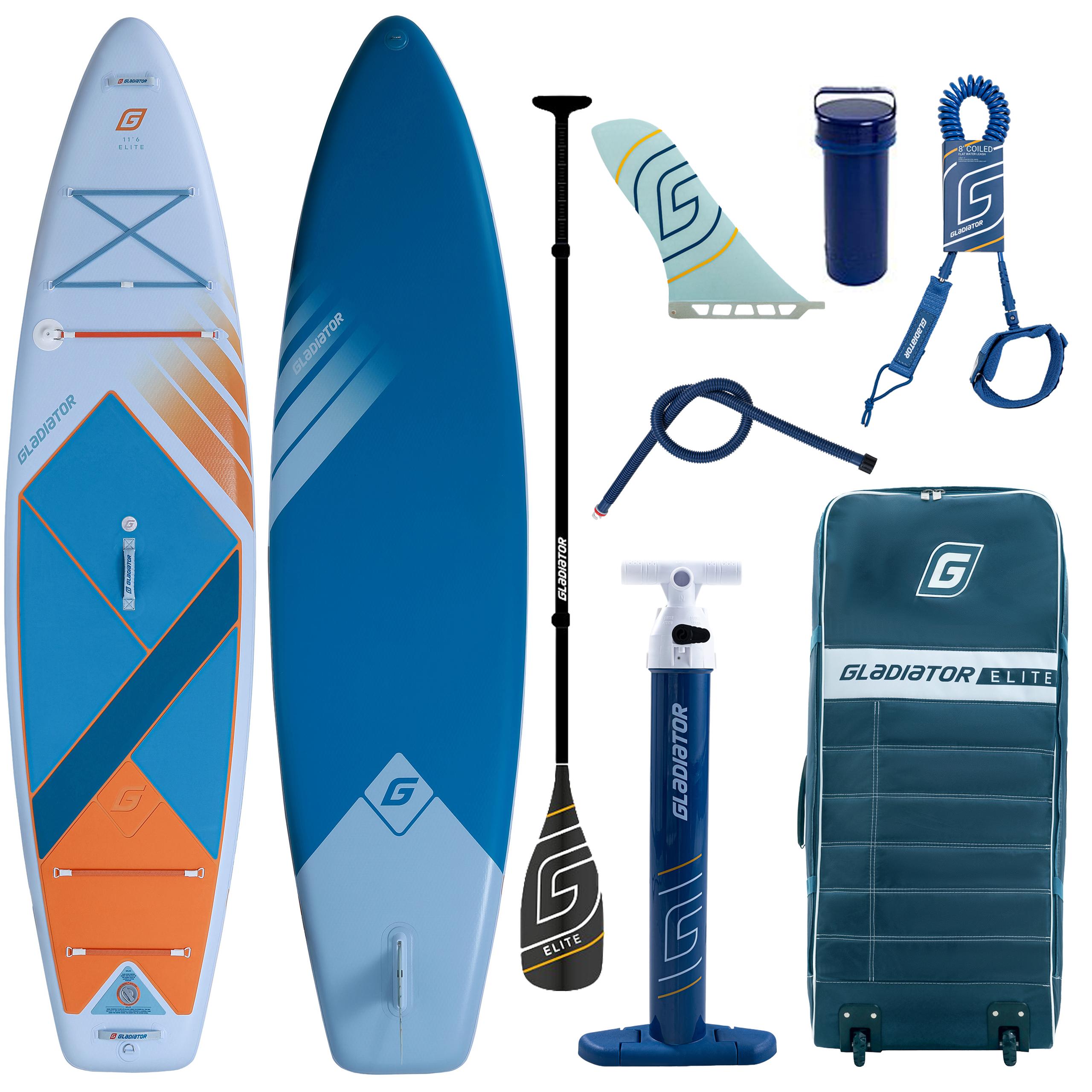 Gladiator ELITE 11'6 Touring SUP Board 2026 Carbon Komplettset