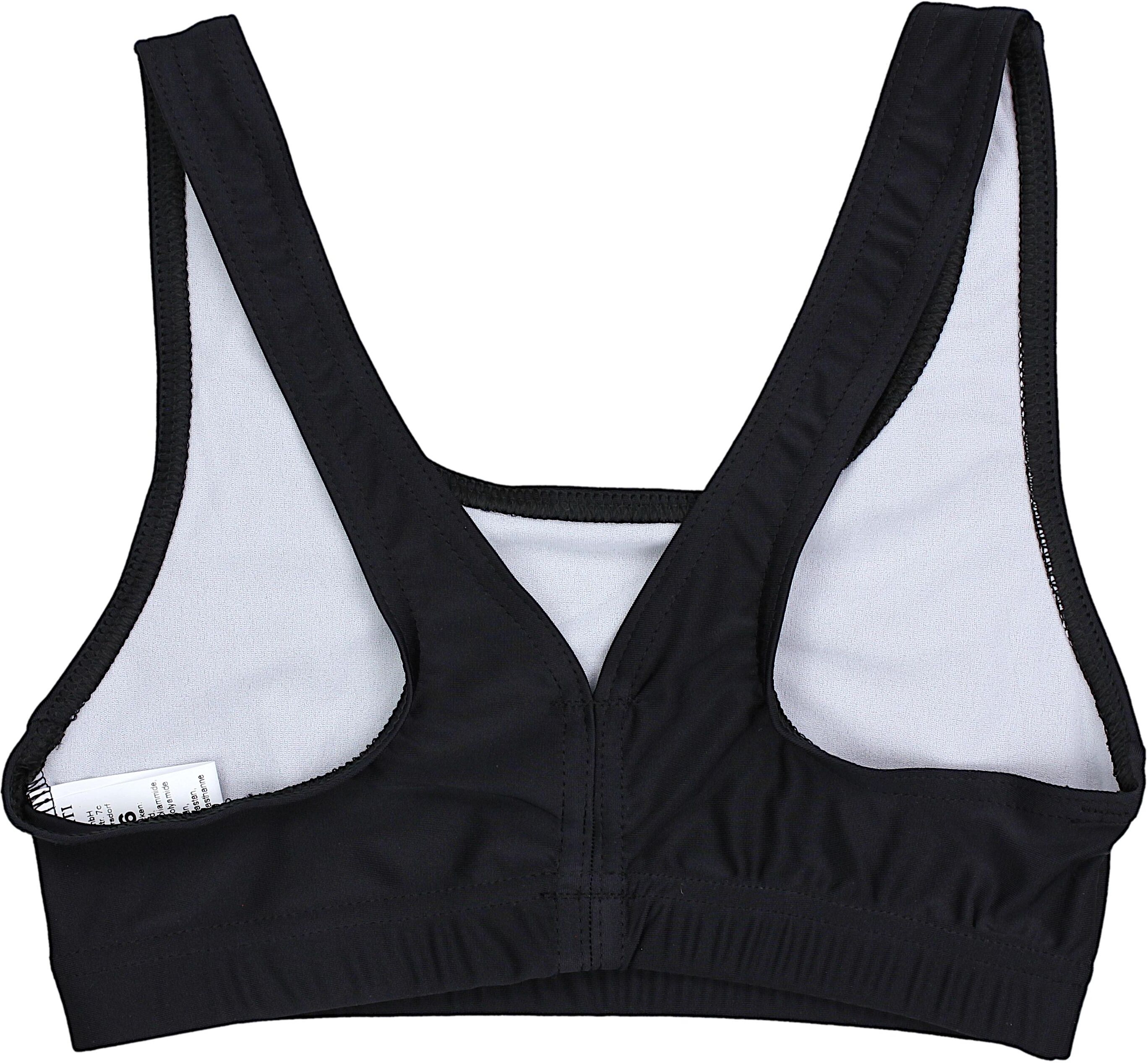 Bustier-Bikini AQUARTI "Bikini Mädchen Sport Bikini Racerback Bustier & Bikinislip", Jungen, Gr. 152, N-Gr, schwarz, Obermaterial: 80% Polyamid PA. 20% Elasthan EL., Bikini-Sets Bustier-Bikini