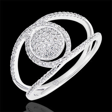 Edenly Ring Baladine - 750er WeiÃŸgold und Diamanten