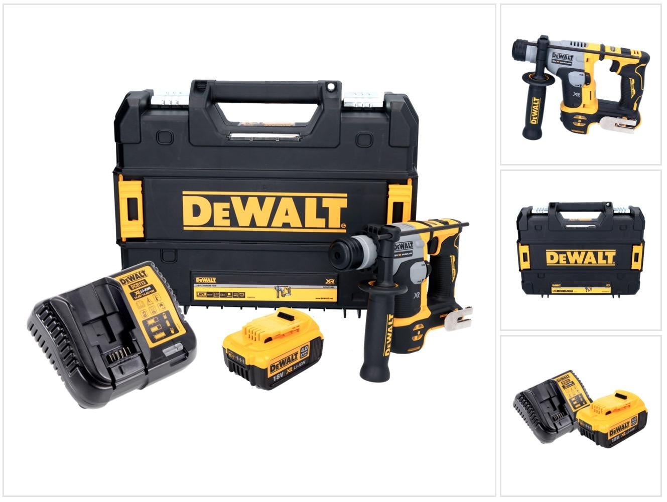 DeWalt DCH 172 M1 Accuklopboormachine 18 V SDS plus Brushless met 1x 4.0 Ah accu en lader TSTAK