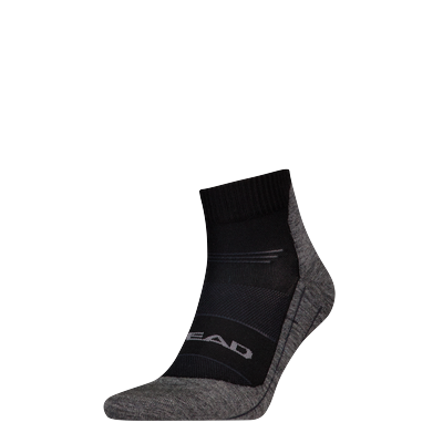Kurzsocken HEAD "HEAD HIKING COOL QUARTER 1P", Damen, Gr. 35-38, Sockengröße, schwarz, Materialmix, Socken