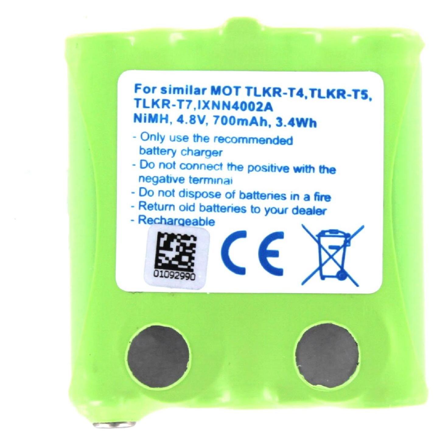 AGI 6391 - Batterie/Akku - Schwarz - MOTOROLA Talkabout TLKR-T5 - Nickel-Metallhydri (1 Stk., Gerätespezifisch, 700 mAh) (6391)