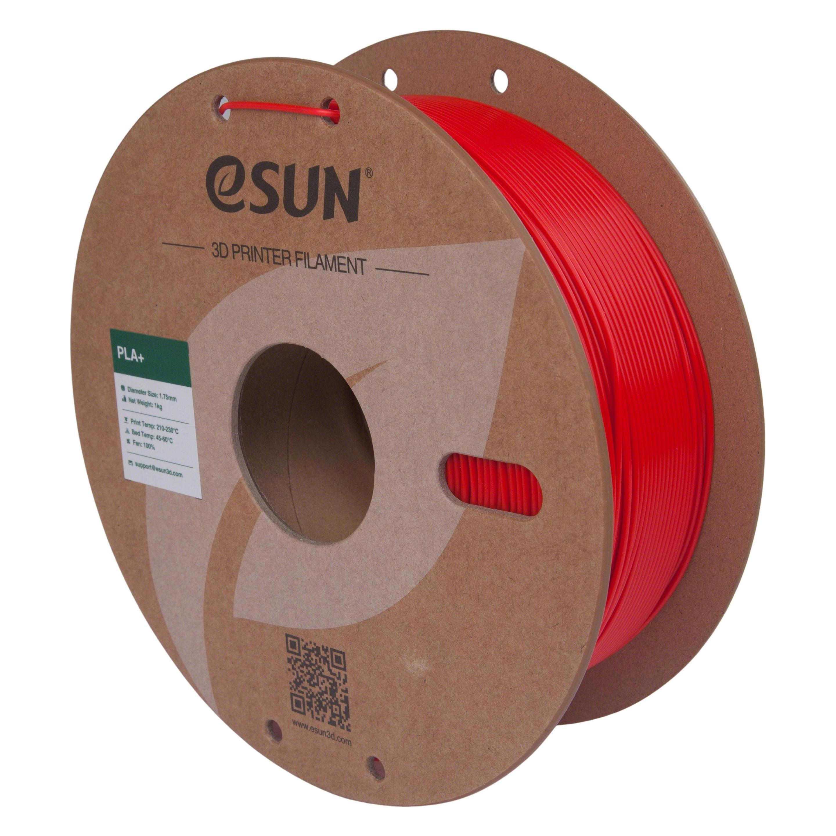 eSUN PLA+ RGB Rot Filament 1.75mm 1Kg (PLA+, 1000 g, 1.75 mm) (PLA+175P-R1P1)