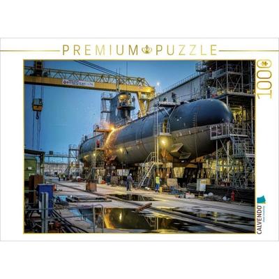CALVENDO Puzzle Geboren im Dock. Zuhause in der Tiefe. | 1000 Teile Lege-Größe 64x48cm Foto-Puzzle für glückliche Stunden, von , Calvendo Puzzle