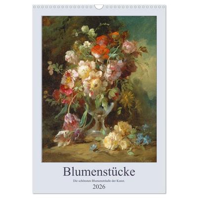 Blumenstücke 2026 (Wandkalender 2026 DIN A3 hoch), CALVENDO Monatskalender