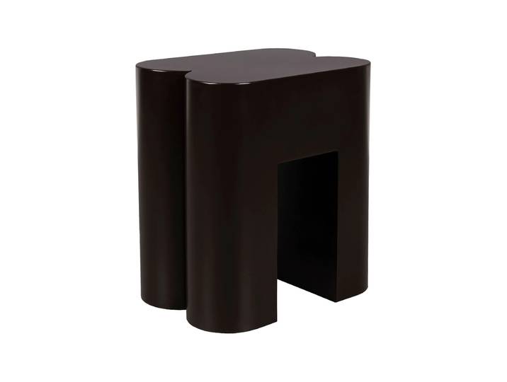 Design Hocker & Beistelltisch „Shape“ Dunkelbraun Zuiver