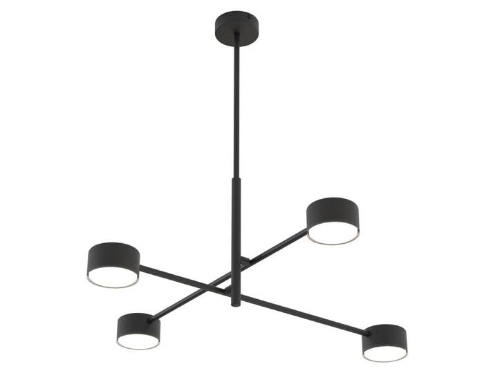 Hängeleuchte NATSU, schwarz, 4xGX53, 10W, Metall, Abmessungen: 56x64x64 cm, IP20, Emibig