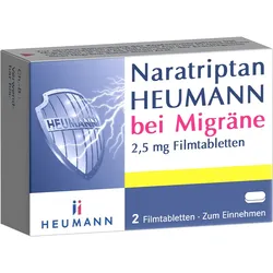 NARATRIPTAN Heumann bei Migräne 2,5 mg Filmtabl. 2 St