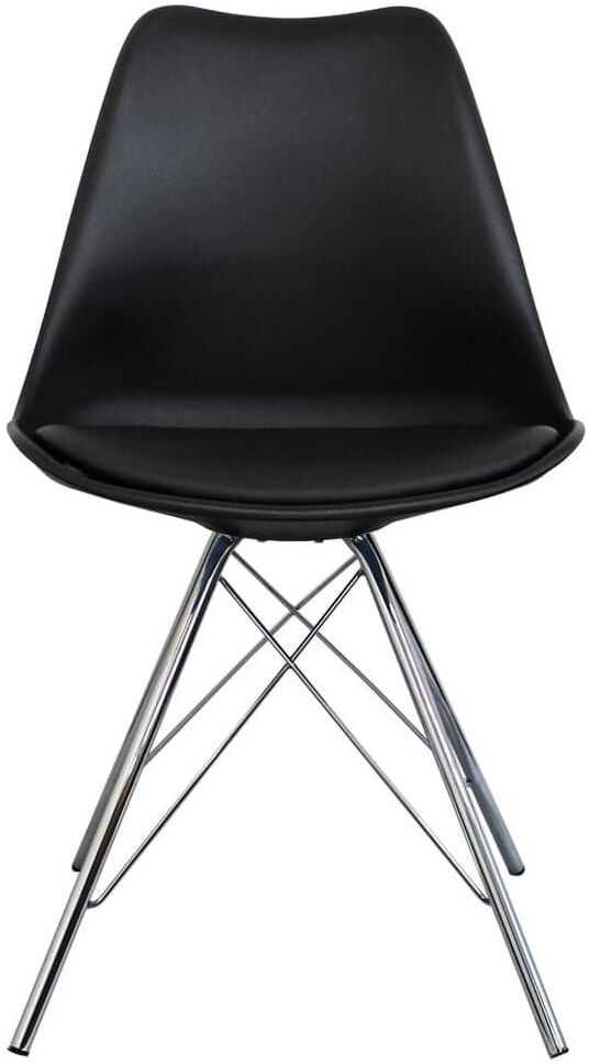 George Oliver Topeka 45 cm H Side Chair Black 82cm H X 49cm W X 45cm D