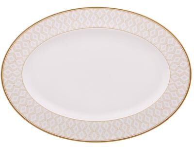 "Noritake Noble Pearl Oval Platter, 16"""