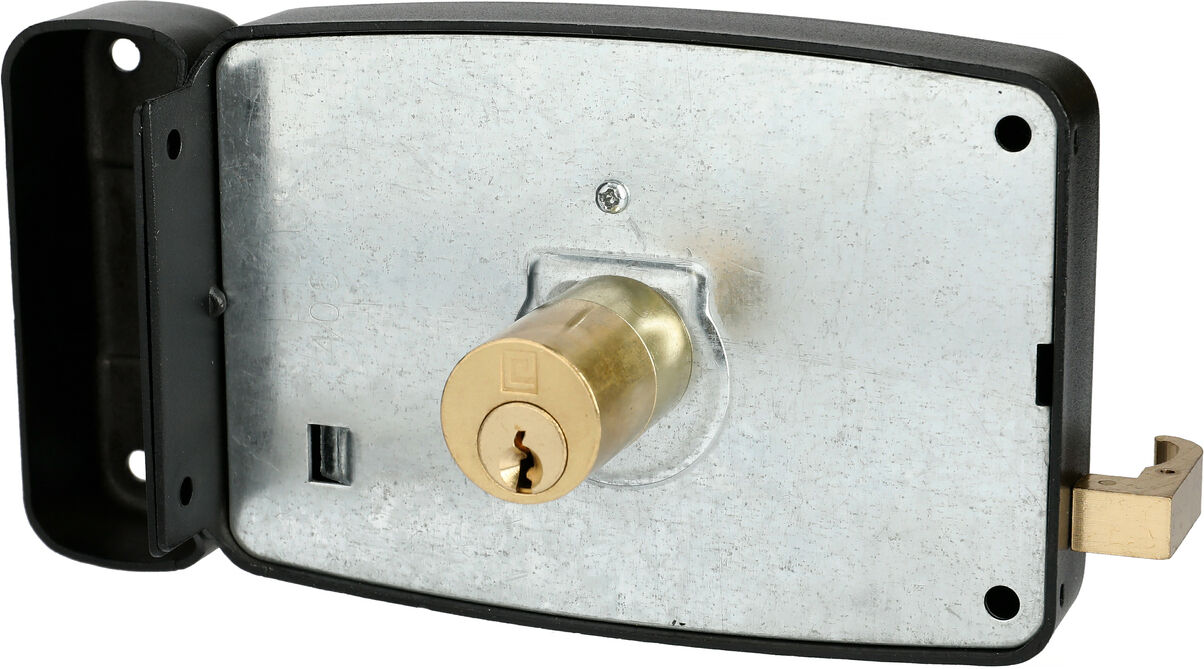 Serrure monopoint en applique ERCY 5 goupilles 5G horizontal tirage droite cylindre de 40 mm HERACLES C5-501211-1