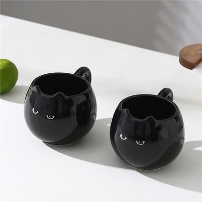 ModernMart Cute Cat Ceramic Coffee Mug For Tea, Latte & Cozy Morning Drinks Cute Cat Ceramic Coffee Mug For Tea, Latte & Cozy Morning Drinks