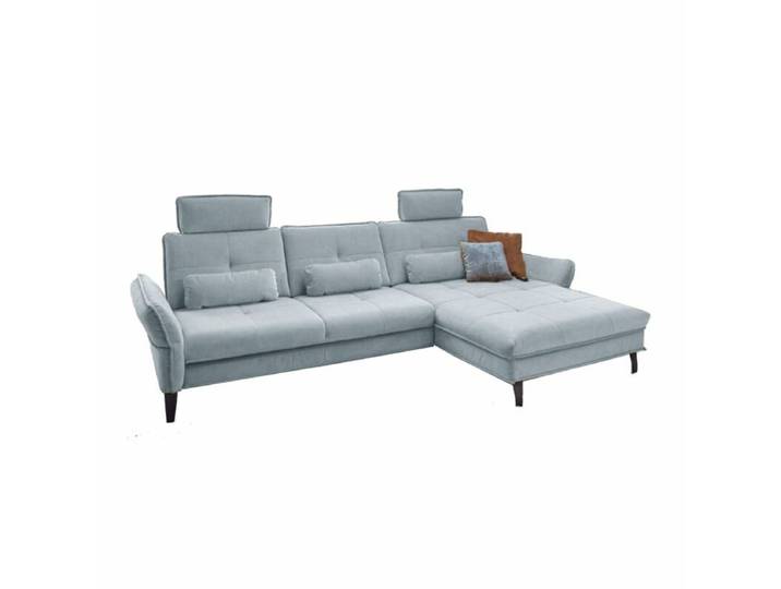 Couchliebe Key West Ecksofa - Samt Salsa sky , Komfort-Funktion