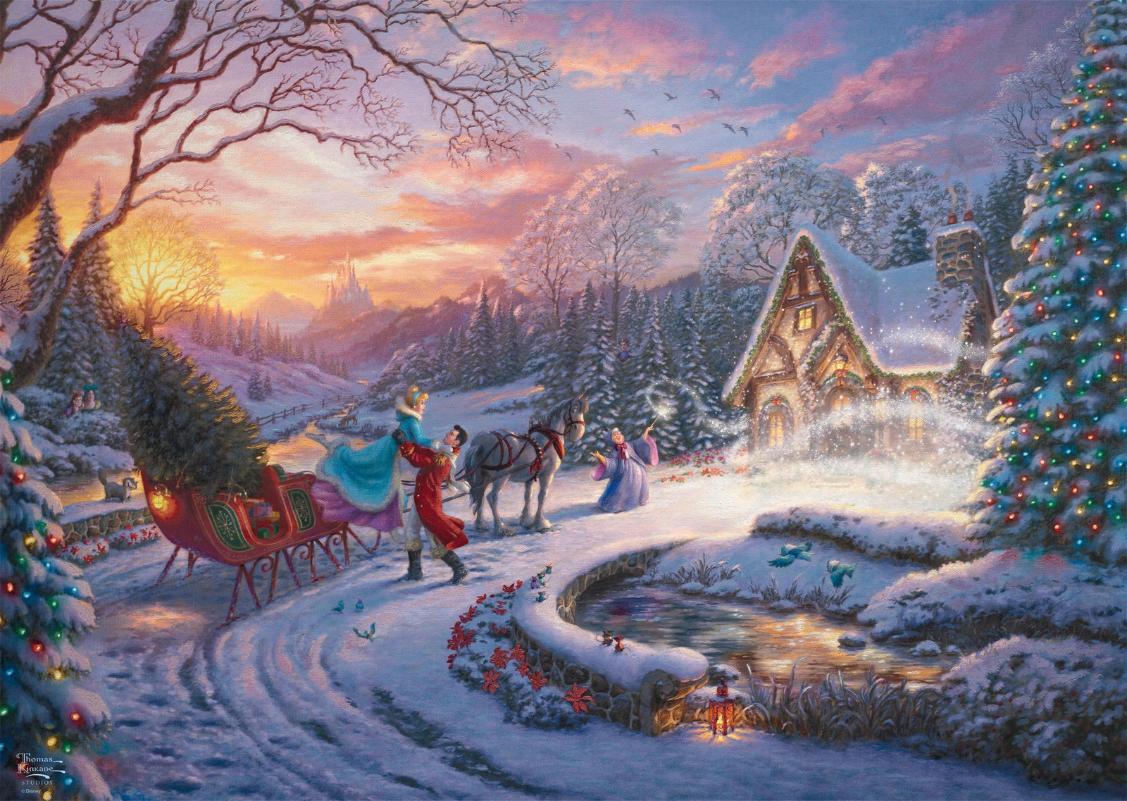 Schmidt Spiele Thomas Kinkade Studios Disney Dreams Collectie Assepoas Puzzel 1000 stukjes