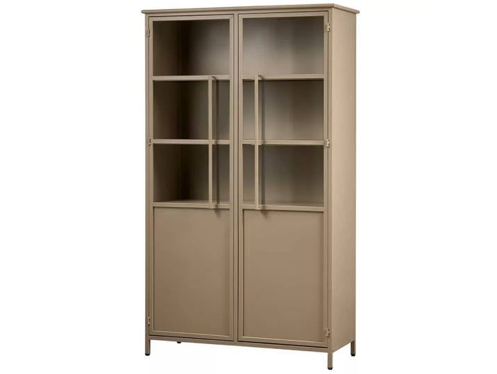 mutoni - Vitrinenschrank Exhibit khaki 99x170, One Size