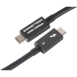 Sonnet Cable, Thunderbolt 5, 0.5M Black (0.50 m, 240 W), USB Kabel
