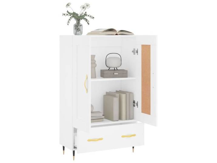 Buffet haut - CUQUE - A830300 - Bois d'ingénierie - Métal - 69 5x31x115 cm