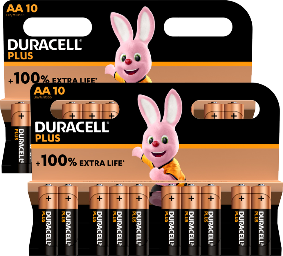 Duracell Plus AA LR6 Batteries Bulk   20 Pack