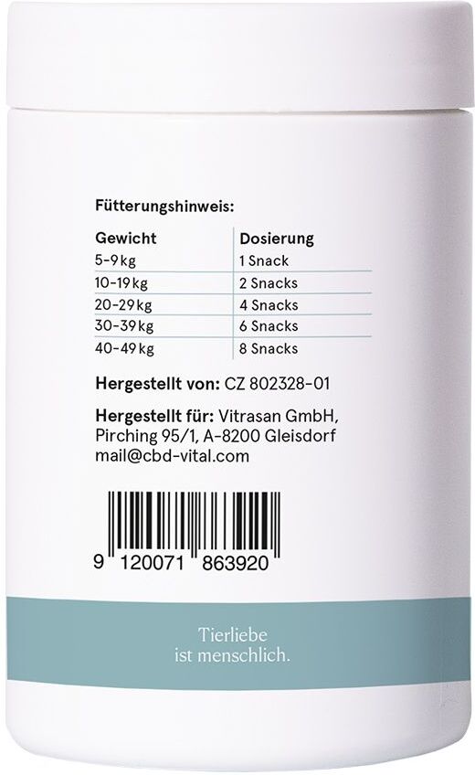 CBD Vital Hunde-Snacks Entspannung 150 g Pellets
