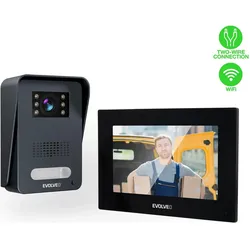 Evolveo, Klingel + Türsprechanlage, DoorPhone AP1-2 schwarz / Kabelgebundene Video-Türsprechanlage mit Anwendung (Kabelgebunden)