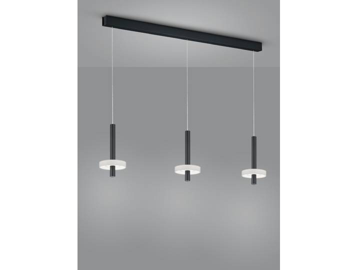 Helestra Pendelleuchte Kea 3-flammig - Mattschwarz Minimalistisc