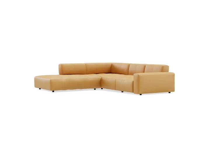 Ecksofa Pensacola 2.0, Edition, kat. j, mercury curcuma, Leder